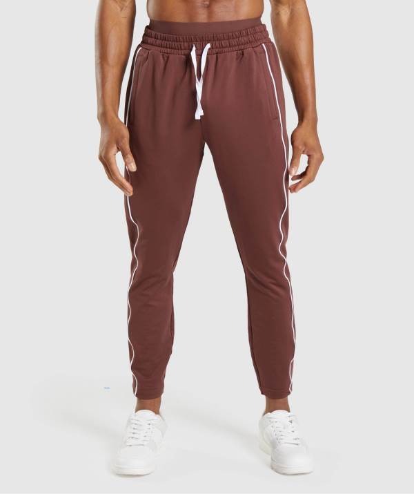 Panske Joggers Gymshark Recess Ruzove Biele Hnede | WB8547061